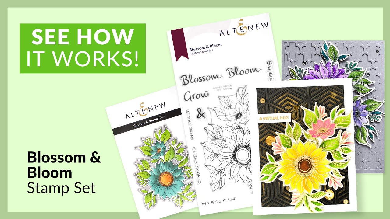 Beautiful Blossom & Bloom Floral Stamp Set for Paper Crafting