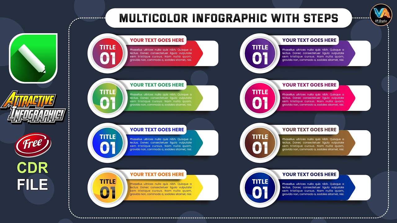 Attractive Infographic Design in CorelDRAW | Professional Infographic Tutorial Step by Step