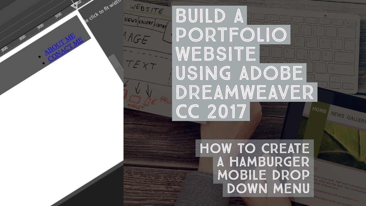 How to create a hamburger mobile drop down menu - Dreamweaver Templates [13/38]