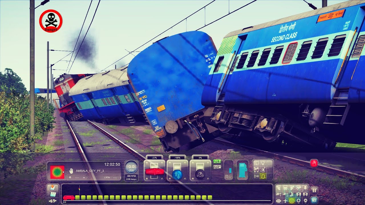 MOST DANGEROUS TRAIN ACCIDENT 2020 || TRAIN SIMULATOR 2020 || BEST TRAIN VIDEOS