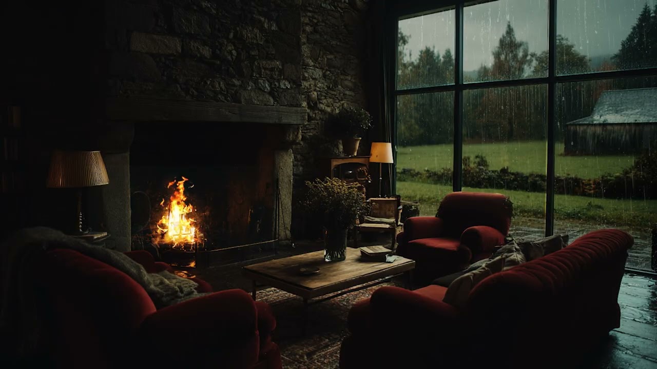 Cozy Bedroom in the Rainy Forest 🌲 | Open Window to Deep Sleep Peacefully