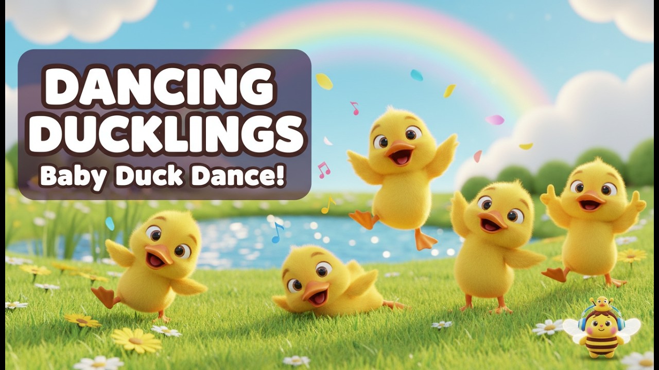 Dancing Ducklings Song for Kids 🦆🎶 | Baby Ducks Kids Songs #kidssongs