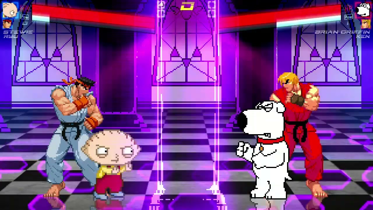 Mugen Request - Stewie and Ryu VS Brian and Ken