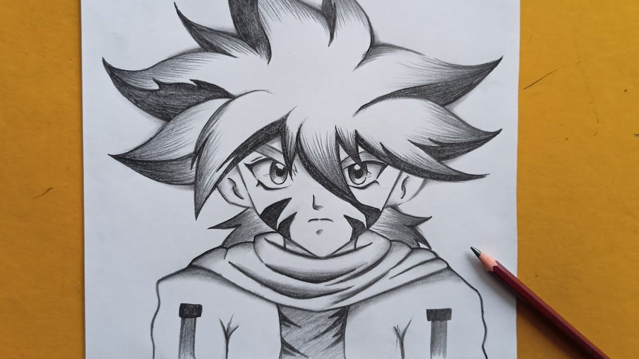 How to draw Kai Hiwatari - Beyblade || Anime drawing for beginners || step by step || Kai Hiwatari