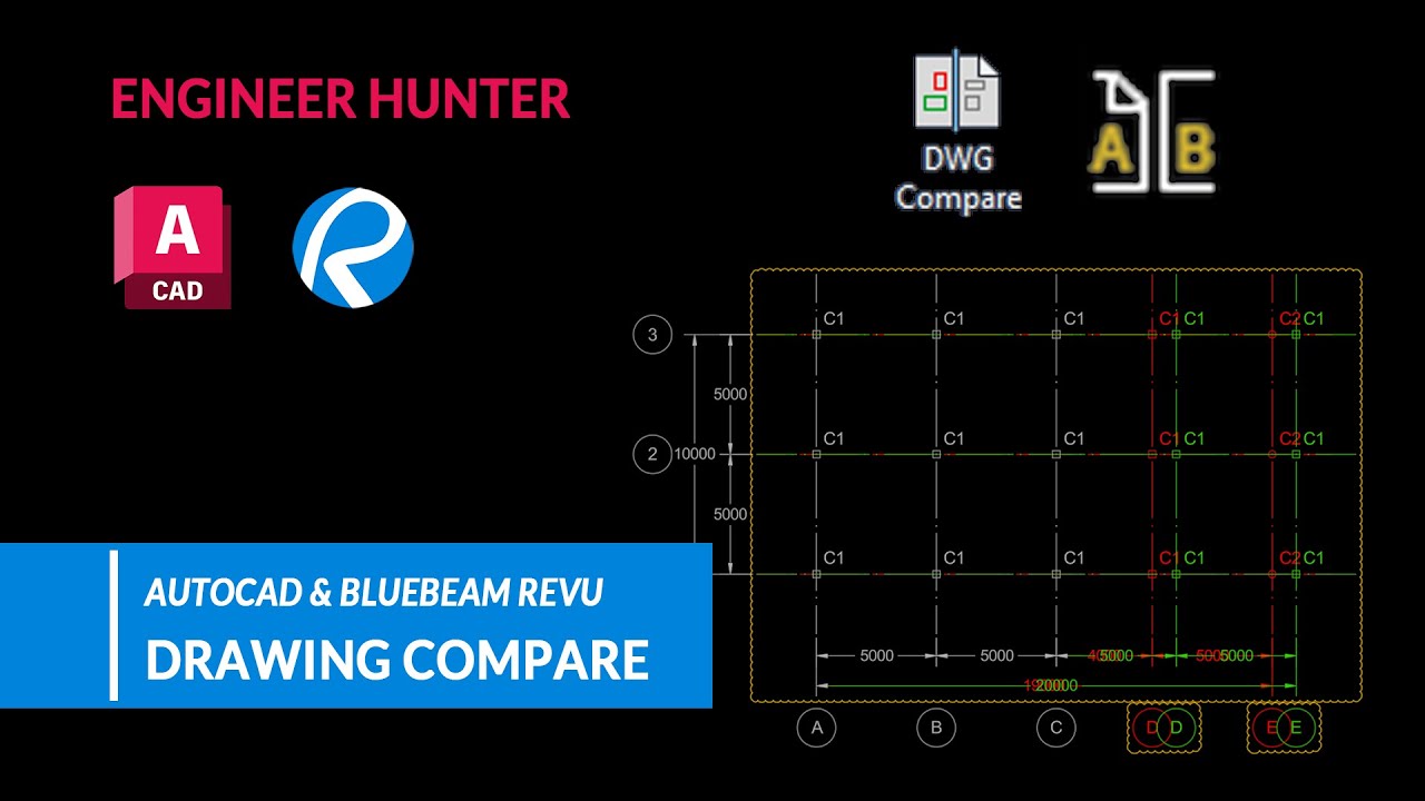 Drawing Compare in AutoCAD and Bluebeam Revu