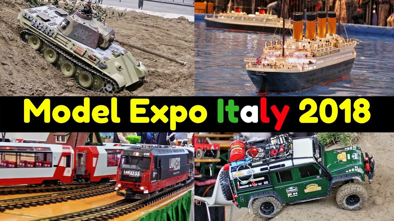 Model Expo Italy 2018 - Verona - Highlights - Boats, Trucks, RC drift, Trains, Lego, Diorama & more!