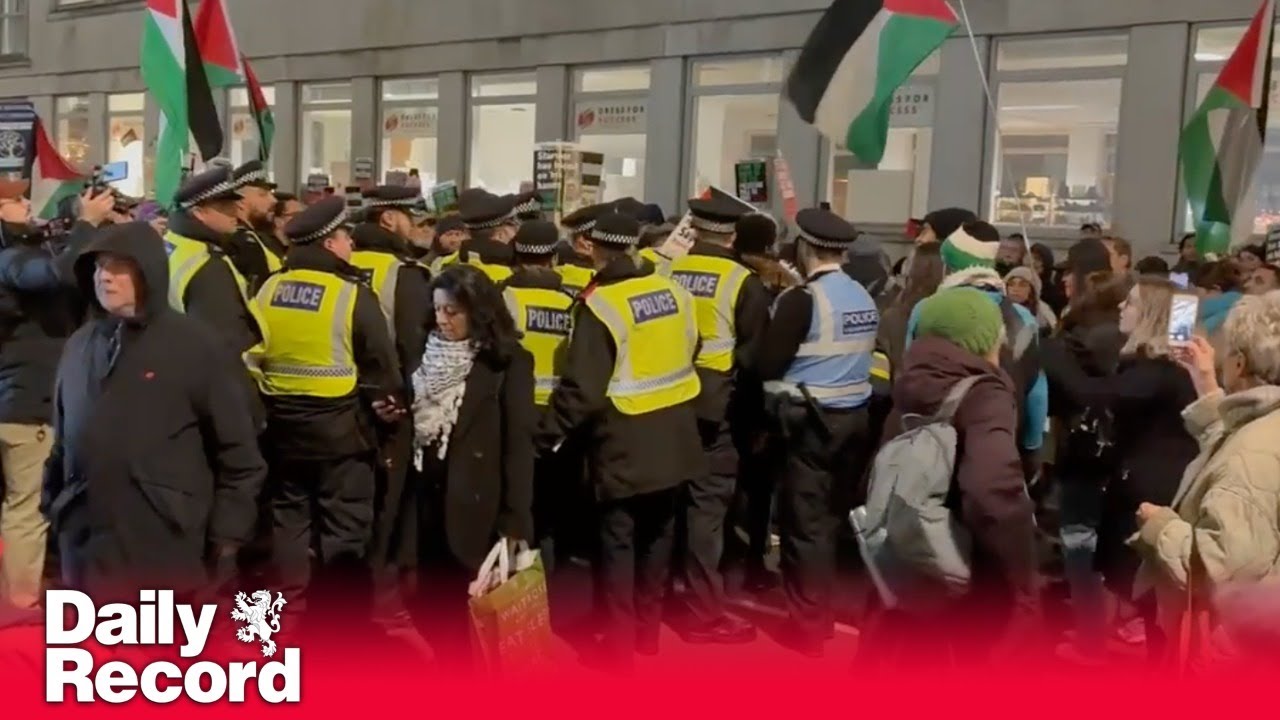 Met Police say two arrested at pro-Palestine protest after shouting slogans calling for &lsquo;intifada&rsquo;