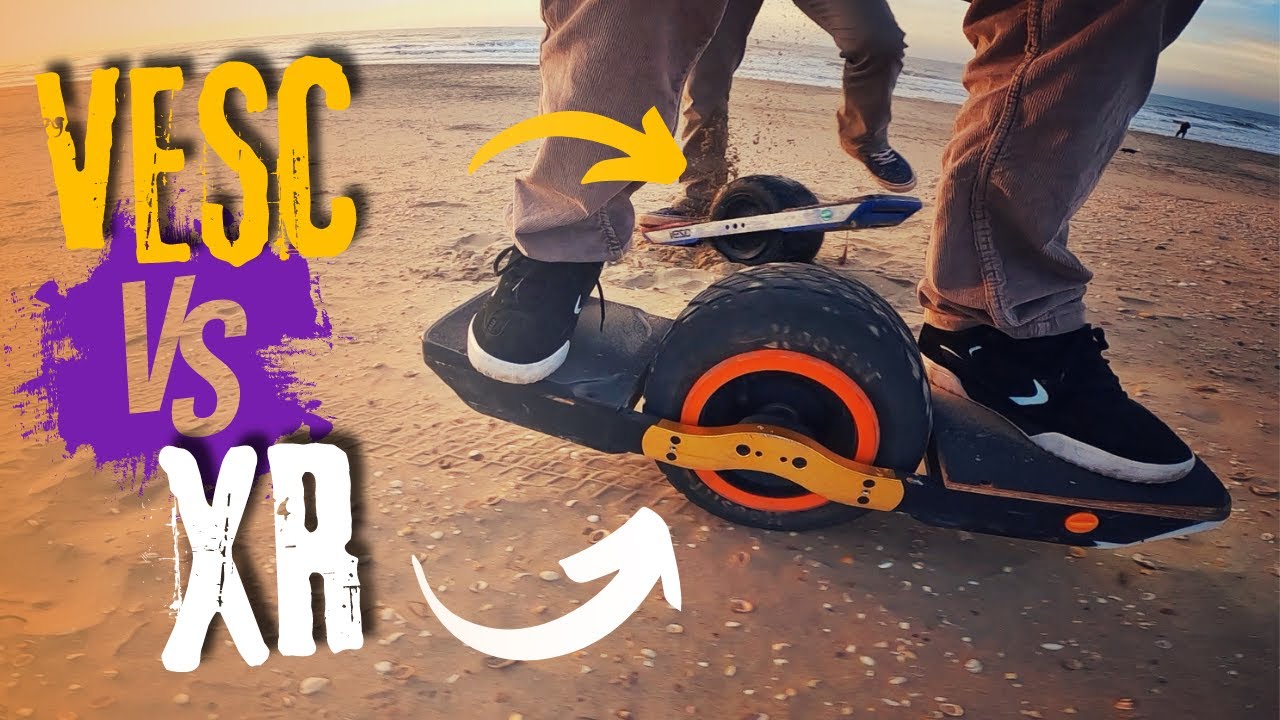 VESC vs OneWheel XR on the beach / 31#32