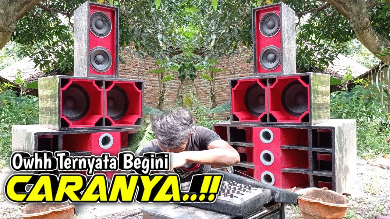 Solusi Murah Buat Miniatur sound system 12 inch Box Radiator