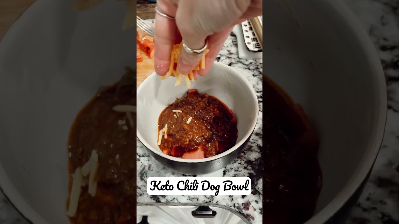 KETO CHILI DOG BOWL