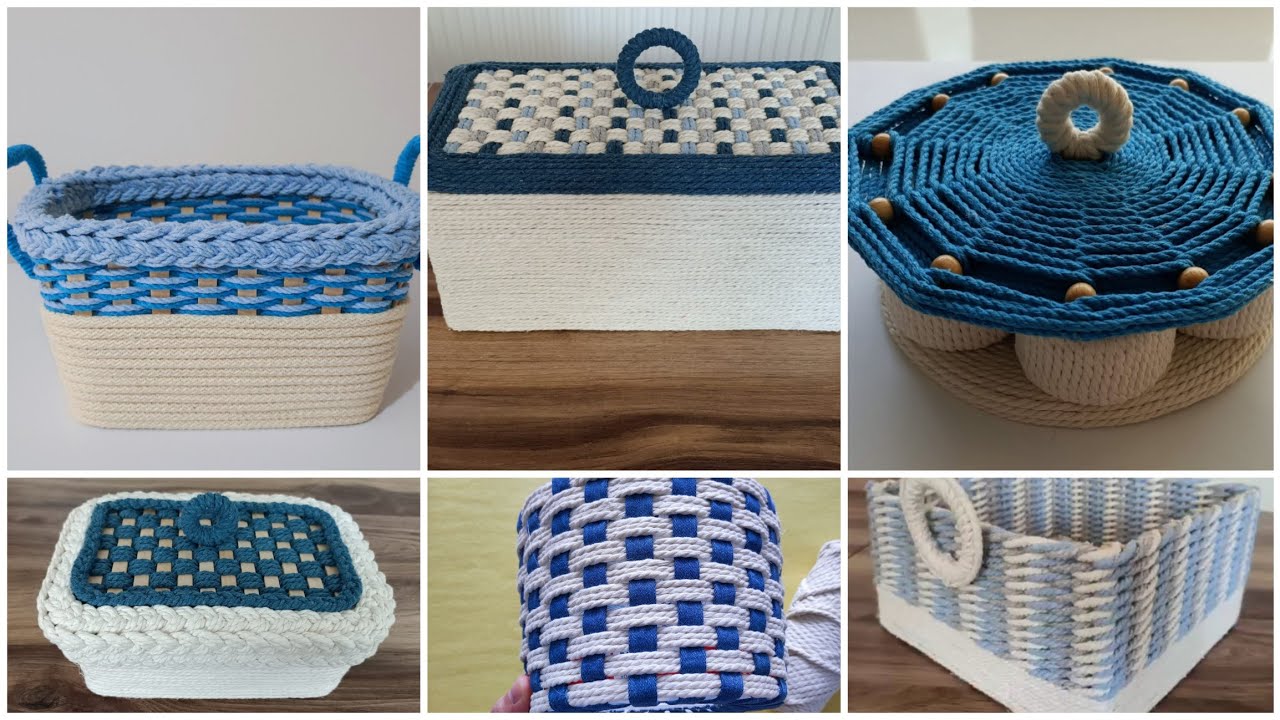 6 HARİKA SEPET YAPIN 😍✔ DESIGN 6 AMAZING BASKETS