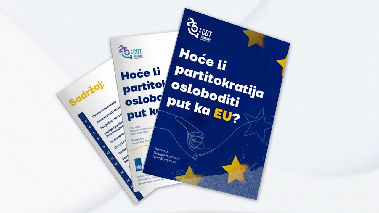 CDT - Hoće li partitokratija osloboditi put ka EU?