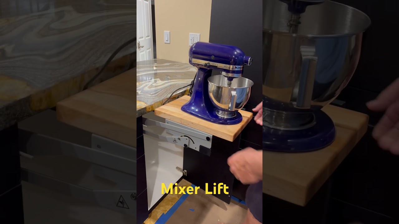 Luxury German Poggenpohl Kitchen includes a Mixer Lift #baking #kitchenaidmixer