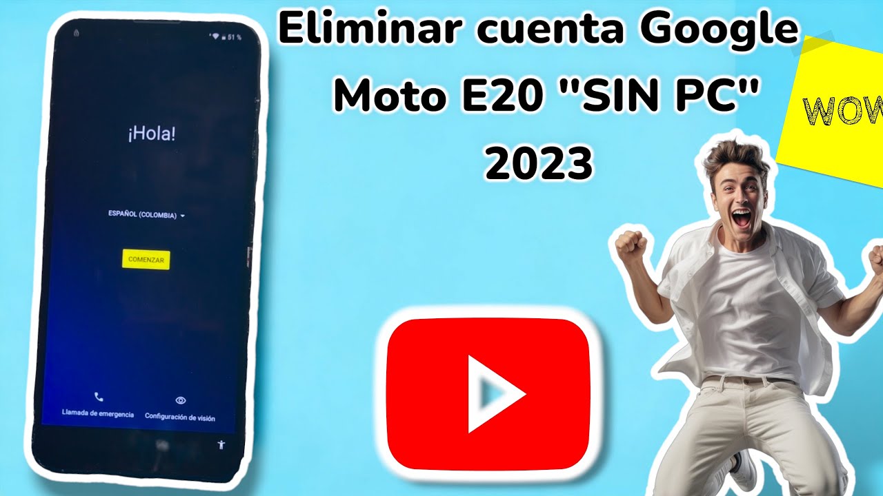 Quitar cuenta Google Moto E20 / E22 /E40 | Moto One Fusión | sin pc | Android 11 | 2023