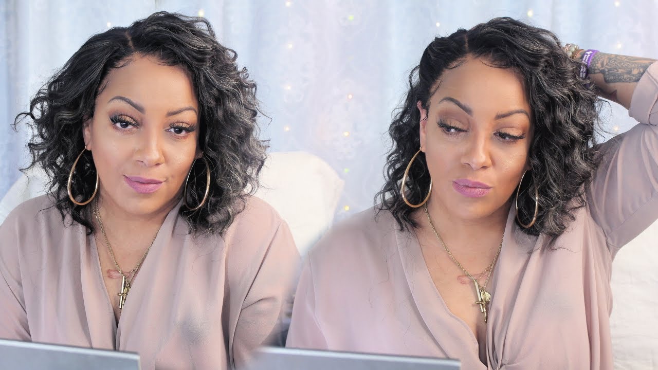 SALT and PEPPER Lace Front Wig Glueless EASY INSTALL  ft YWIGS.com