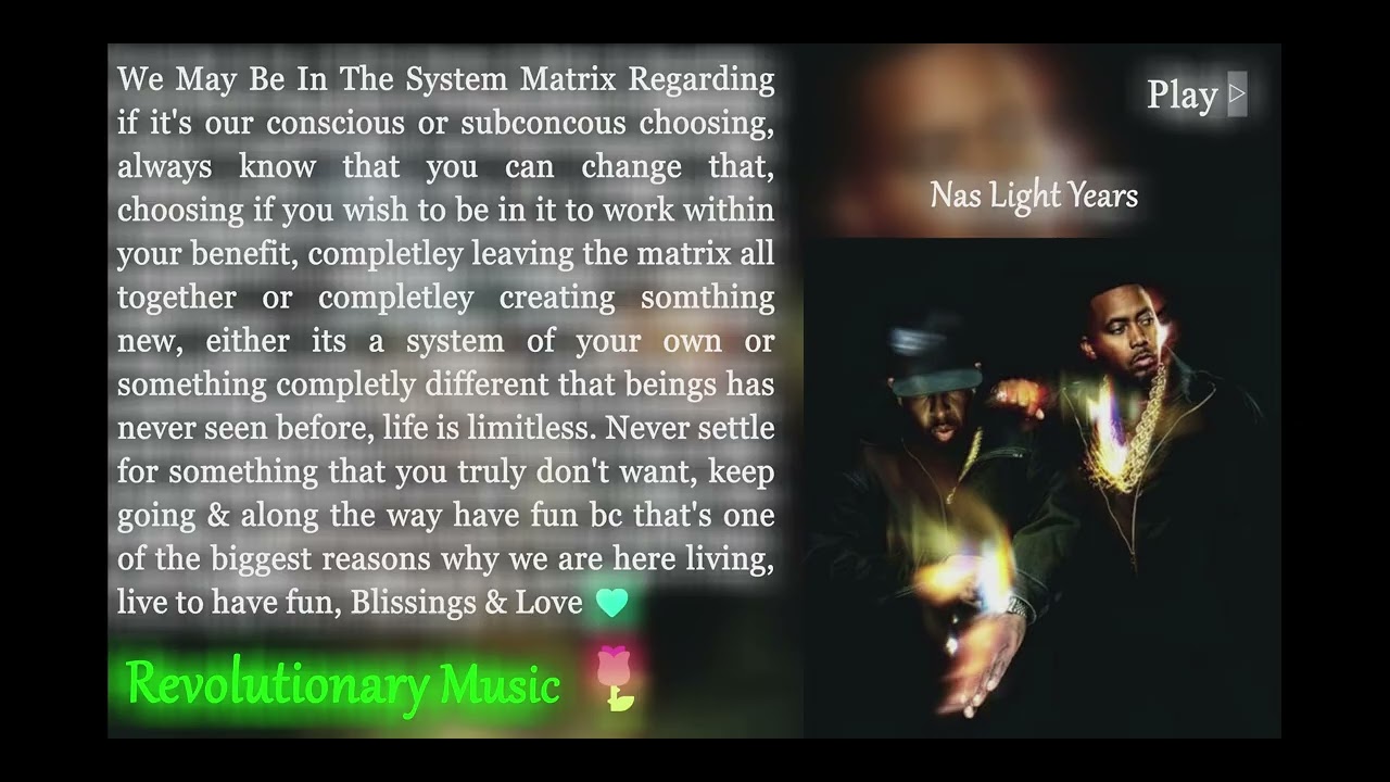 {50688Hz Sample & Stereo} Nas & DJ Premier - 3rd Childhood {True 396Hz With 432Hz Video Pix}