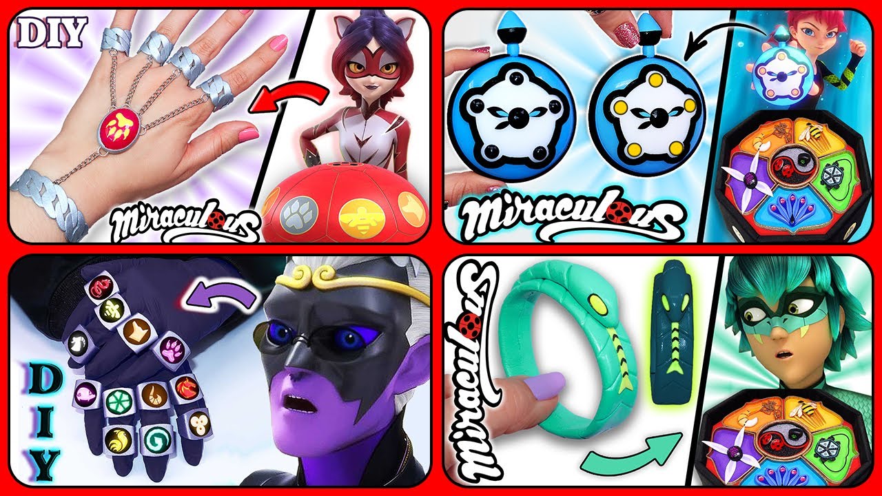 DIY Tutorial NEW Miraculouses Ladybug COMPILATION | Make TIGER | SNAKE | RABBIT and MONARCH RINGS