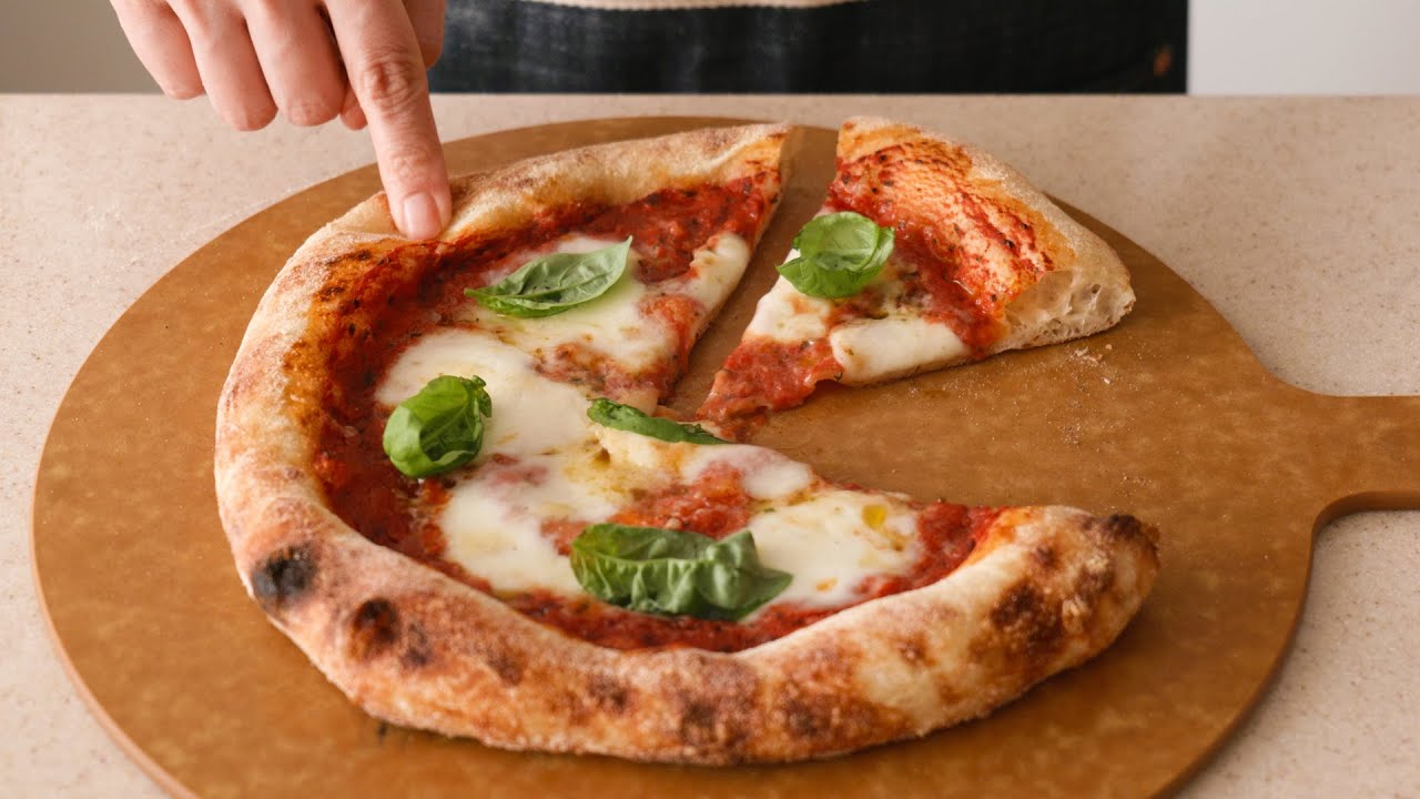 완벽한 홈메이드 마르게리타 피자 만드는 법!! 🍕​가정용 오븐으로 화덕에서 구운 것처럼 맛있게!!
