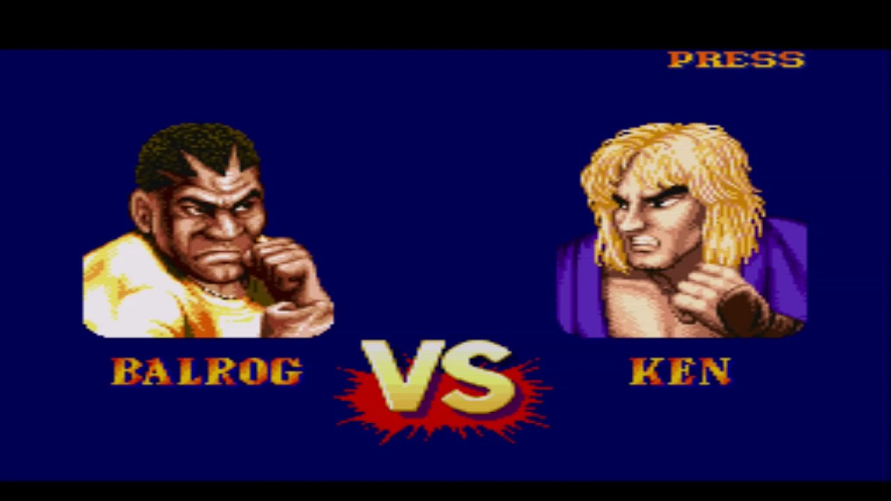 Street Fighter 2 Turbo - Balrog - (SUPER NINTENDO) - Level 8 - 1 Credit - Mode Turbo