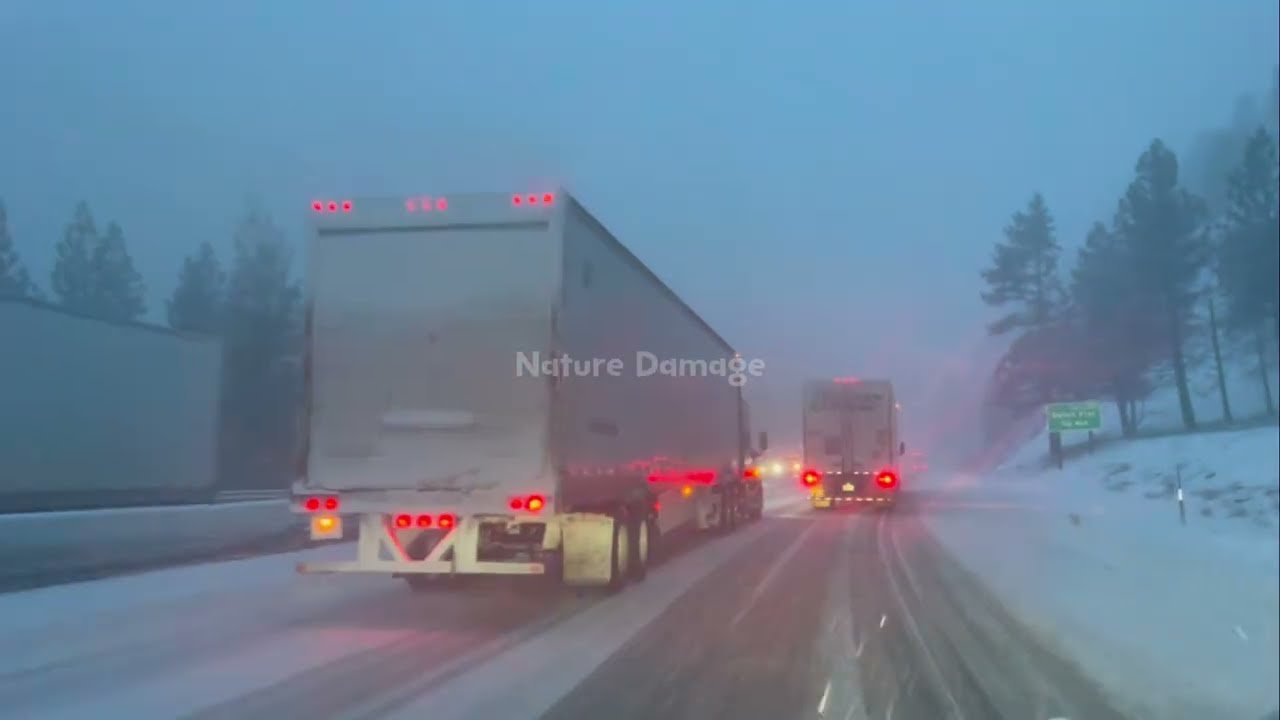 Chaos in California Arizona! Super Snow Storm Causing Many Major Accident in Tahoe, 8 Die