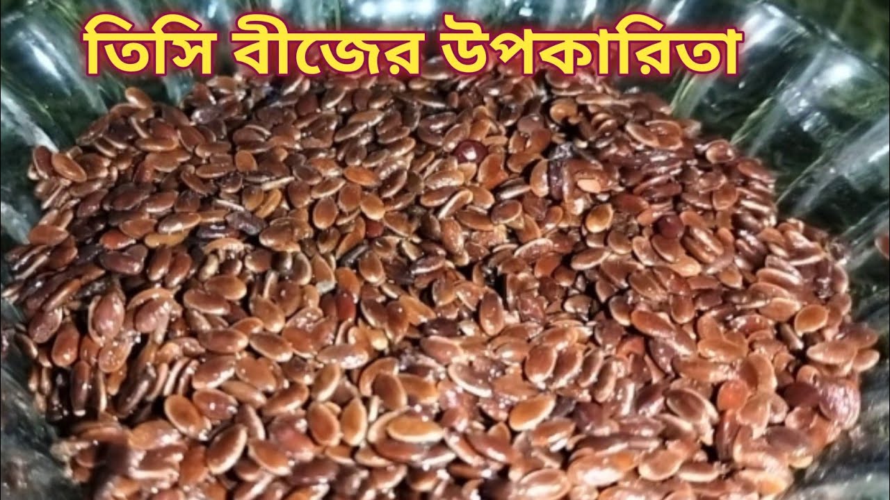 তিসি বীজের উপকারিতা। খাবার নিয়ম। ত্বক চুলের জন্য  Flax Seeds  উপকারীতা 