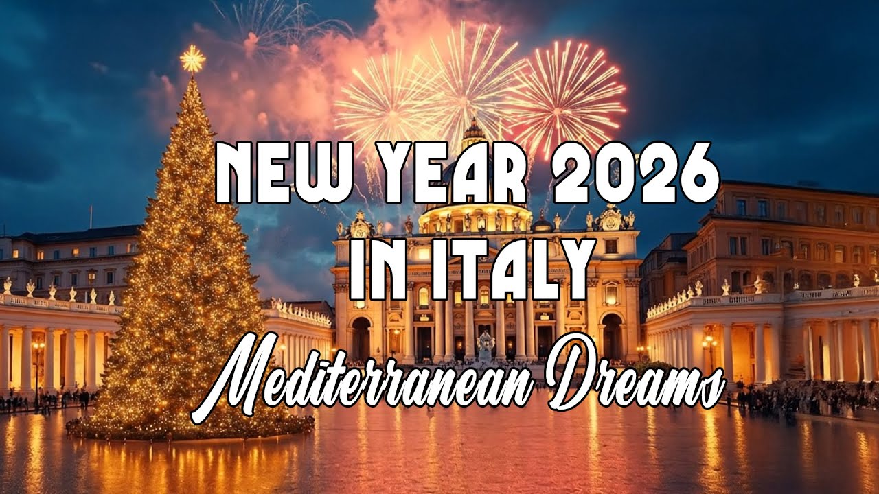 🎆NEW YEAR 2026 IN ITALY 🇮🇹  🎶 Italian Music 🎶 2+ Hours Scenic Amalfi Coast & Lake Como Relaxation 4K