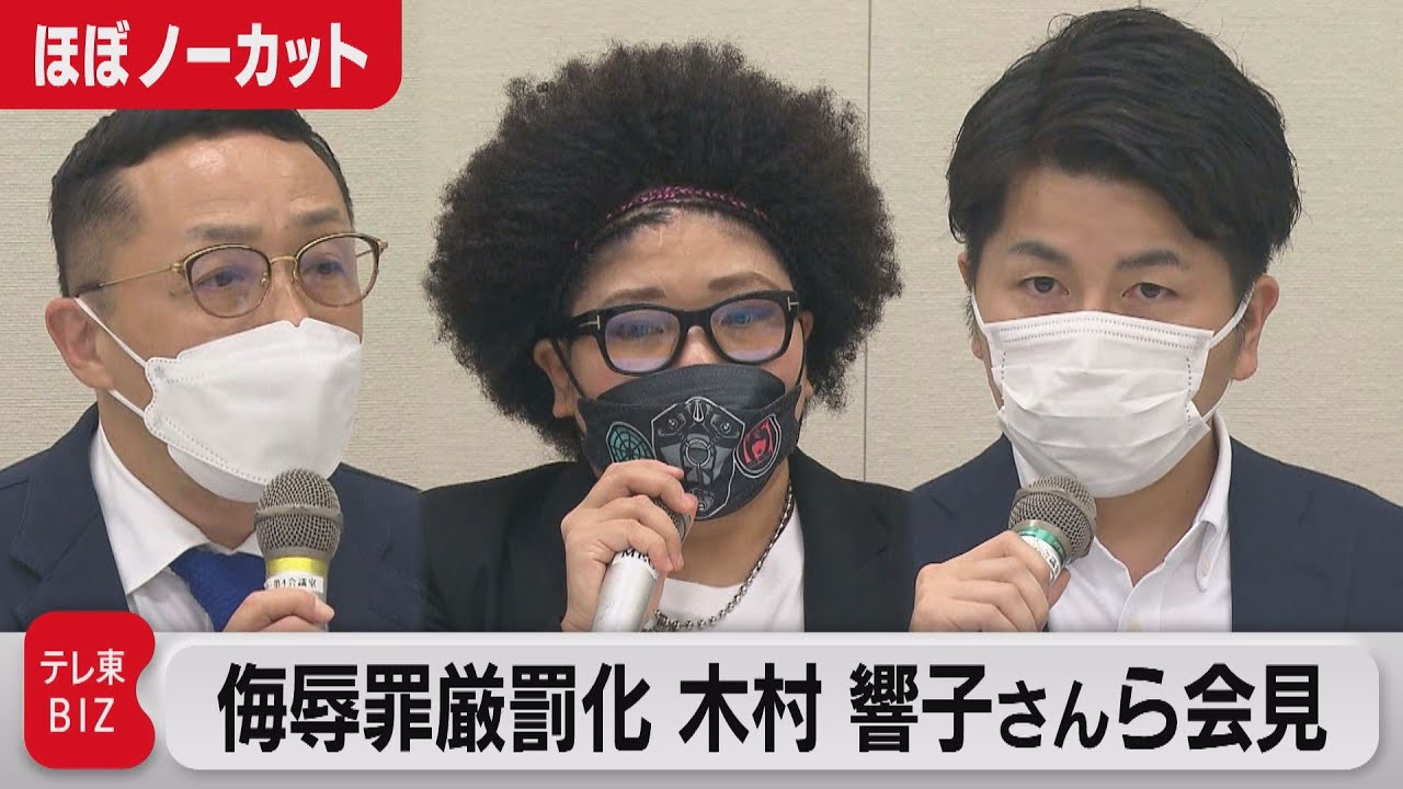 侮辱罪厳罰化 木村花さんの母・響子さんら会見（2022年6月13日）