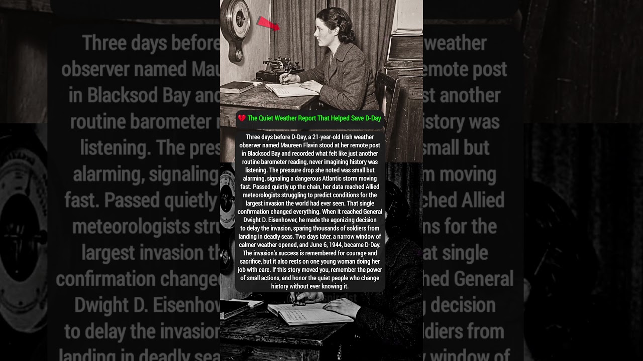 💔 The Quiet Weather Report That Helped Save D-Day