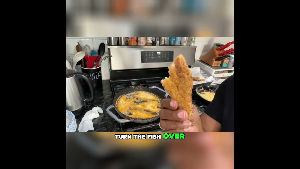 How to pan fry whiting fish | Crispy and Flavorful ✨🔥 See long form version for details #cooking