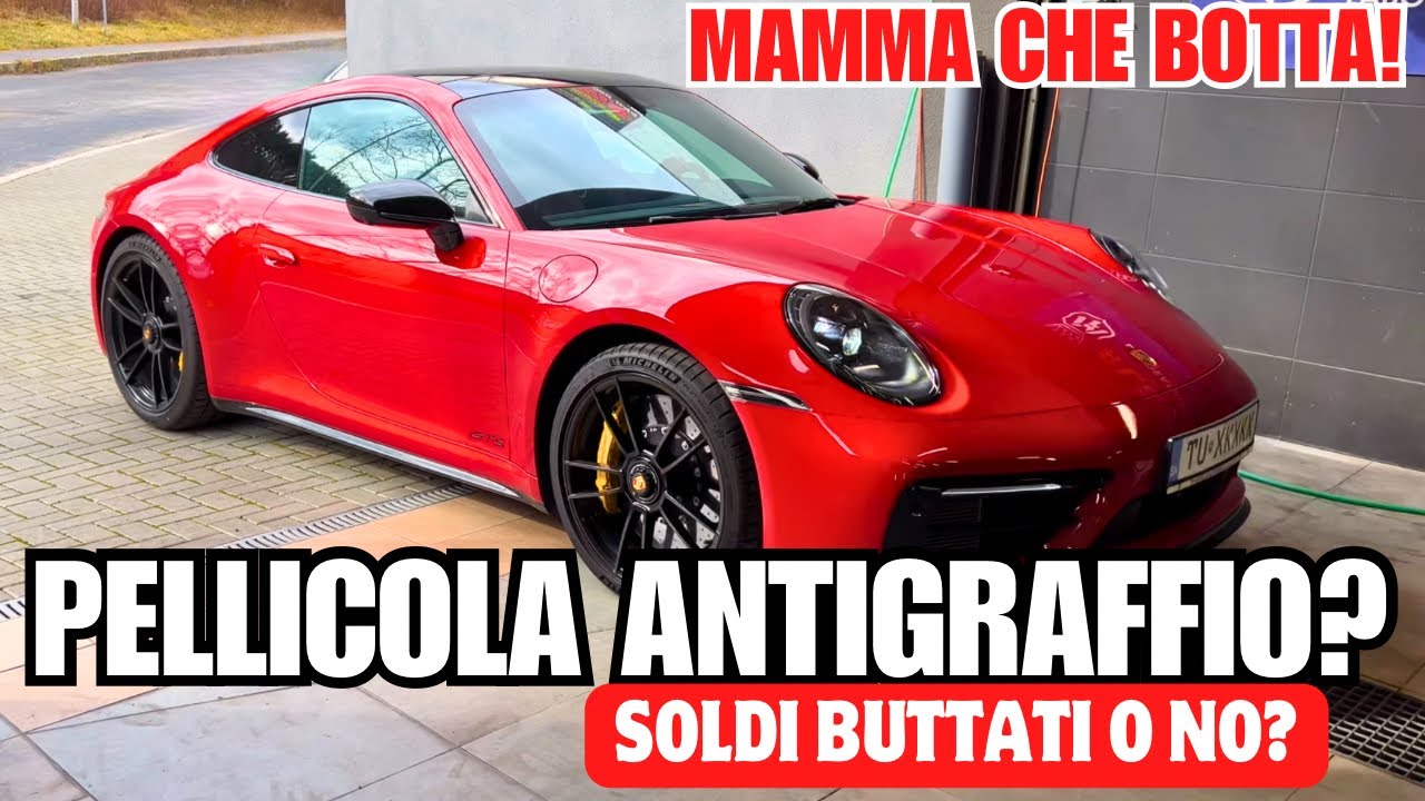 LA PELLICOLA ANTIGRAFFIO PPF FUNZIONA DAVVERO? Porsche 992 gts nei guai