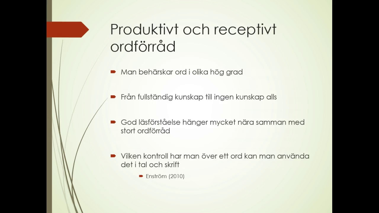 Morfologi och ordbildning