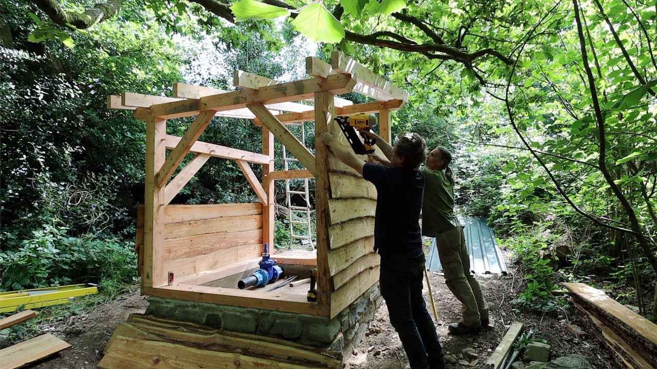 1.5 Kw North Wales Hydroelectric System Installation Part 2 Timber Framed Powerhouse