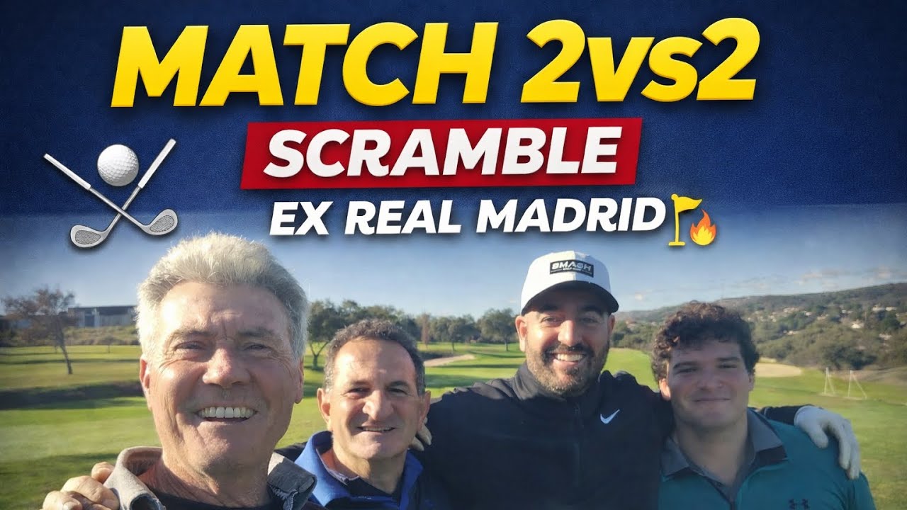 Un match 2vs2 muy especial ⛳🔥 | Scramble con ex jugador del Real Madrid👀 No te pierdas el final…