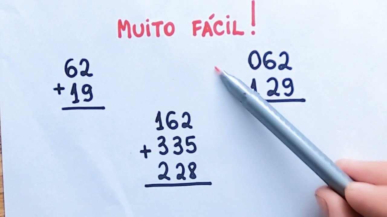 😱✅COMO FAZER CONTA DE ADI&Ccedil;&Atilde;O ✅COMO FAZER CONTA DE MAIS ✅COMO FAZER CONTA DE SOMAR Matem&aacute;tica B&aacute;sica🚀