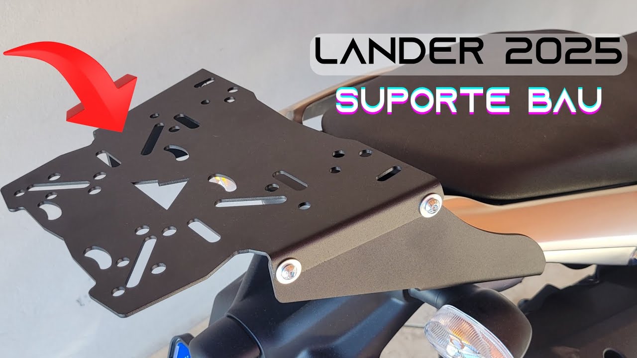 Suporte de baú para NOVA LANDER 2025 2026 Como instalar