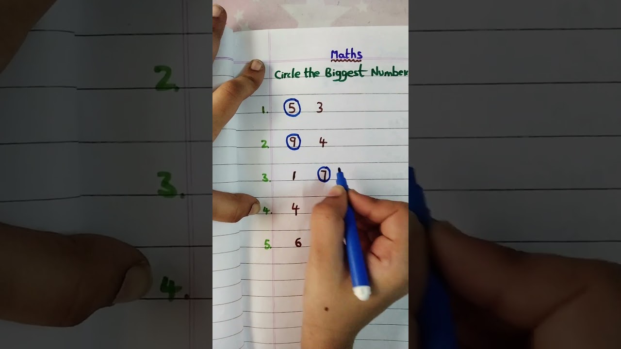 Circle the biggest number #shorts #short #ytshorts #youtubeshorts #trending #trendingshorts