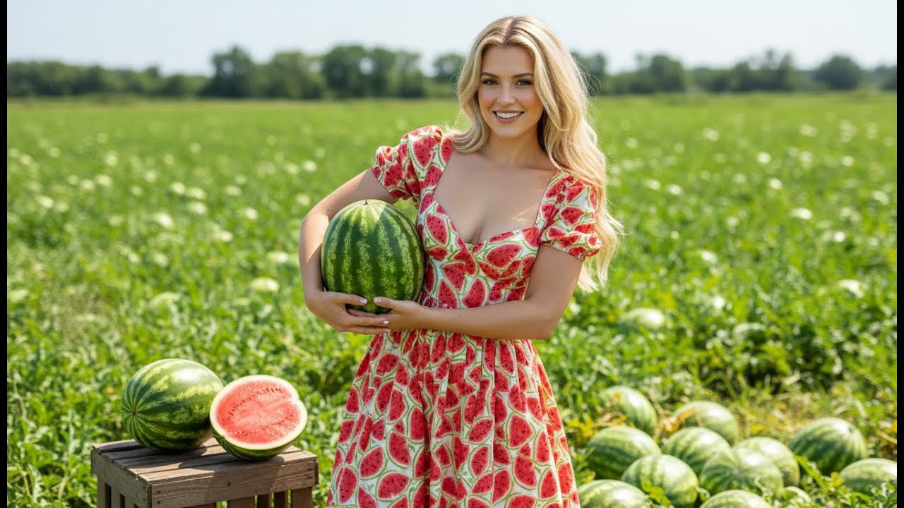 When the Watermelons Ripen – Selling a Year of Hard WorkSubtitle  |A young woman, her field