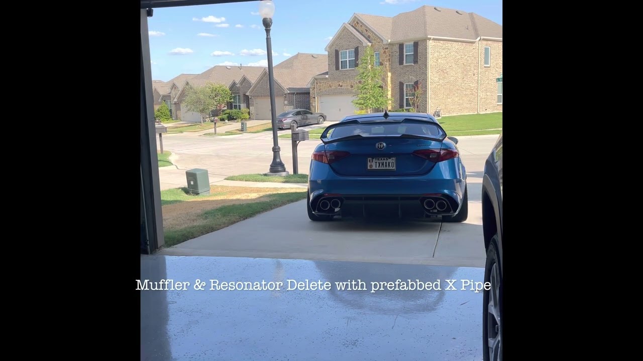 Giulia Quadrifoglio Muffler & Resonator delete