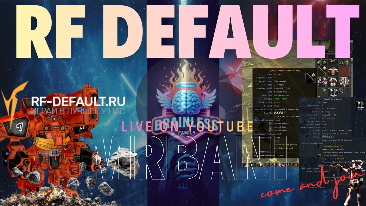 OBT RF DEFAULT - NIGHT ACTIVITY ELAN AND PVP !!! #rf #rfrusia #rfonline #streaming