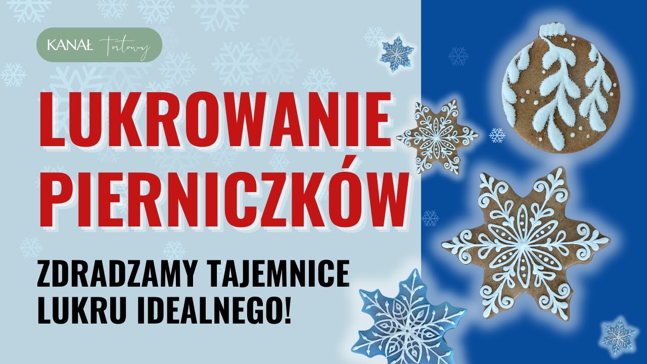 Idealny lukier do pierniczków - jak zrobić lukier królewski do dekorowania ciasteczek.