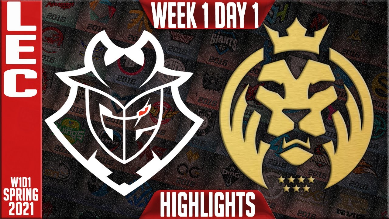G2 vs MAD Highlights | LEC Spring 2021 W1D1 | G2 Esports vs MAD Lions
