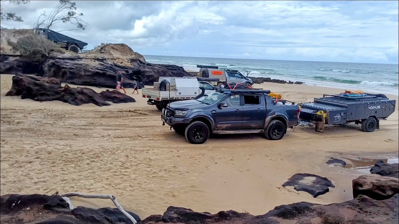 With a Camper Trailer? Would You Tow Through South Rocks (Ngkala), Rocky Beach, Fraser Island.