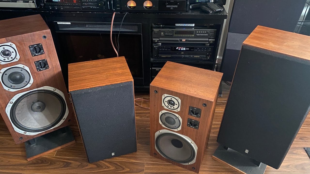 Yamaha NS 670 & NS 690 with Carver TFM 15 #yamahamusiccorporation #bookshelfspeaker #carver #stereo