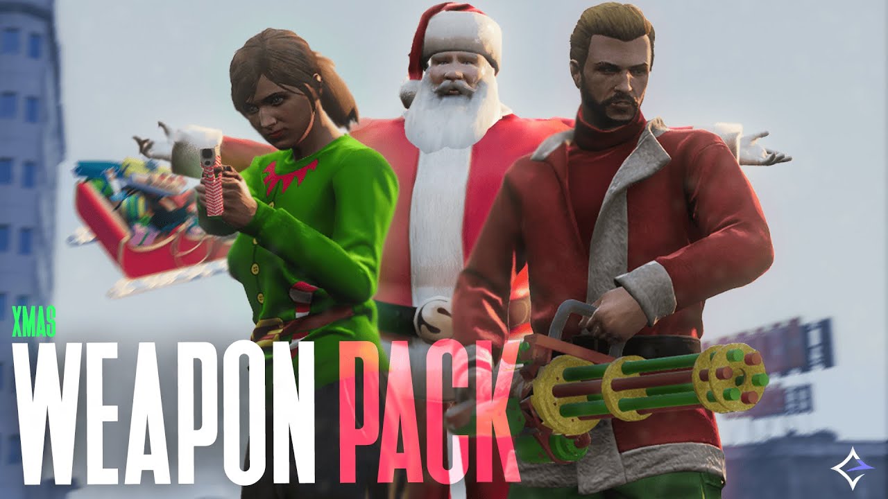 FiveM Weapons Pack + Script | CHRISTMAS WEAPON PACK | [Standalone] | Envi-Scripts | Xmas 2024