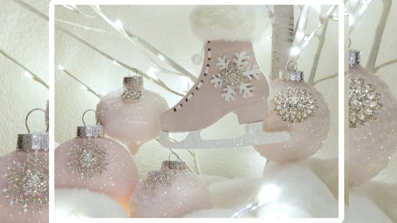 CRYSTAL GLAM ORNAMENTS | 2 EASY DIY PROJECTS | BEAUTIFUL CHRISTMAS ORNAMENTS | LOTS OF SPARKLE 2020