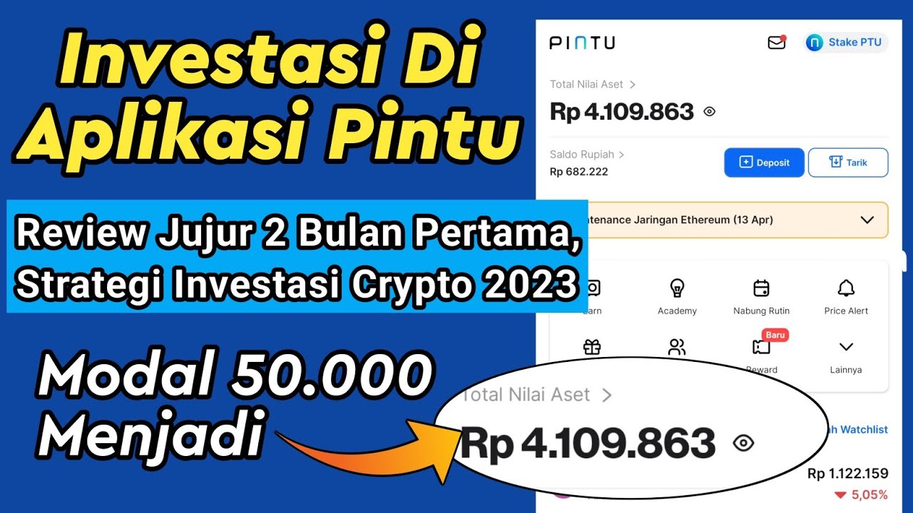 Review Jujur Investasi Crypto Nabung Rutin Di Aplikasi Pintu 2 Bulan Pertama 2023