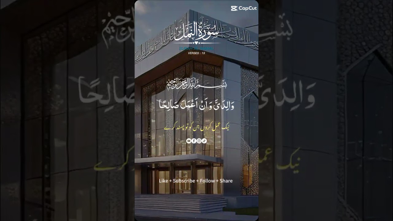 QURAN TARJAMAH SURAH AL NAMAL#trend #quran #tarjamah #short