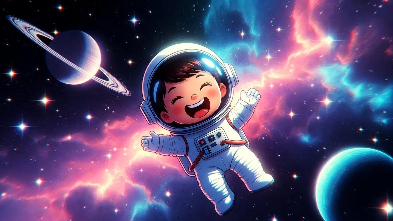 IF YOU ARE HAPPY – SPACE SONG / KIDS RHYME SONG