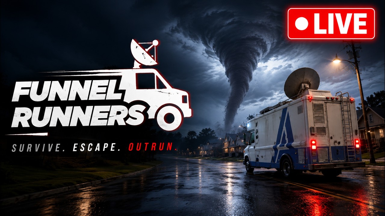 CAN WE OUTRUN A TORNADO?! 🌪️ | Funnel Runners Co-Op LIVE