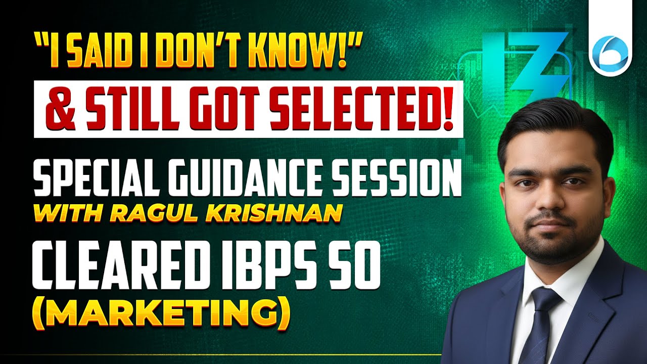I Said I Don’t Know & Still Got Selected! 😱 | IBPS SO Marketing Strategy | IBPS SO Topper Interview